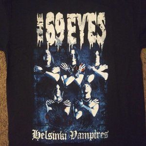 The 69 Eyes Helsinki Vampires Vintage T-Shirt (Size Medium) NEW Goth Metal